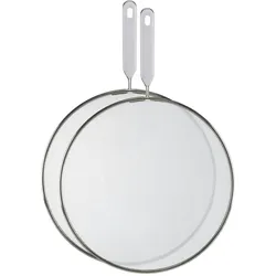 Haushalt International 2er Set Pfannen Spritzschutz Deckel