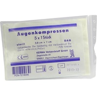 KERMA Verbandstoff GmbH AUGENKOMPRESSEN 5.8X7CM STERIL