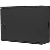 LANBERG Rack Wandschrank 19" WAF1, 4U Metalltür Schwarz
