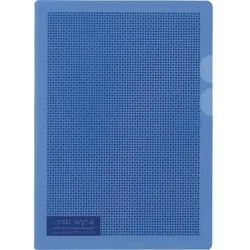 PLUS JAPAN Hüllen Camouflage A4 mit Sichtschutz VE=5 Stück blau
