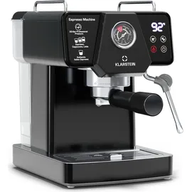 Klarstein Libeica Espressomaschine 19 bar schwarz + Mahlwerk