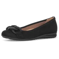 Gabor Ballerina »FLORENZ«, Flache Schuhe, Slipper in abgerundeter Form, Gr. 37, schwarz, , 78246951-37