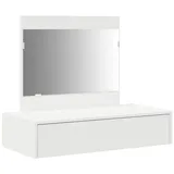 vidaXL Schminktisch Wandmontage Weiß 83x40x70 cm