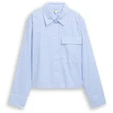 Tom Tailor Hemdbluse Boxy Fit Blau S