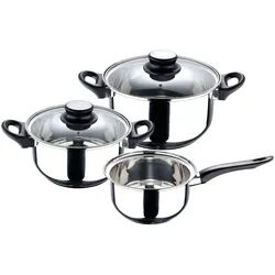San Ignacio - Palma 16/18/20 cm Kochgeschirr-Set aus Edelstahl, geeignet für Induktion