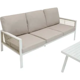 Jardi 4-teilige Aluminium-Sofagarnitur weiß