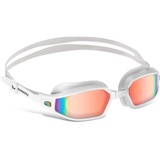 AVAWAY Polarisiert Schwimmbrille Erwachsene Jugendliche UV-Schutz, UV-Schutz Anti Nebel Wasserdicht Schwimmbrille für Herren Damen Unisex mit Drei Austauschbare Brücken, Gurtband Einstellbare Länge