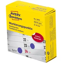 Avery Zweckform Klebepunkte 3853 blau Ø 10,0 mm, 800 St.