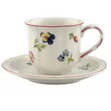 Villeroy & Boch Tasse Petite Fleur Kaffeetasse mit Untertasse 2tlg. bunt