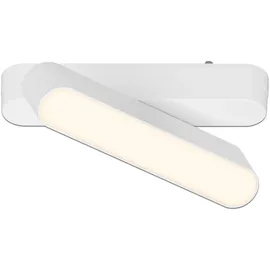 Briloner Luxtrail LED Tracklight, Warmweiß, Schwenkbar, Zubehör, LED Spot, Spotlight, Deckenspot, Lampen, Deckenlampe, Deckenleuchte, 130mm, Weiß