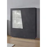INOSIGN »Vega, Hochschrank, Hochkommode, Schrank«, mit 2 Türen mit Glaseinsatz, Höhe 146 cm