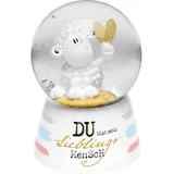 SHEEPWORLD Schneekugel, Glas, mit Glitzer, Lieblingsmensch, weiß, 4,5 x 6,5 cm