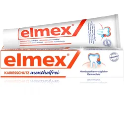 elmex KARIESSCHUTZ mentholfrei Zahnpasta ohne ätherische Öle 75 ml Zahnpasta