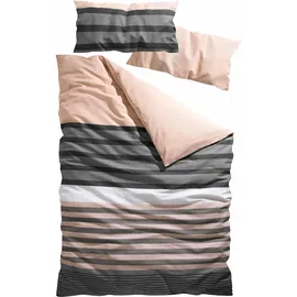 OTTO home Majoran gestreift Beige 135 x 200 cm + 40 x 80 cm