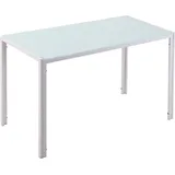 Esstisch Küchentisch großer Tisch, modernes Design, 120 cm x 60 cm x 75 cm, Weiß - Weiß