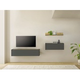 INOSIGN Büromöbel-Set »CiTY/GiRON«, (Set, 3 tlg.), Home Office, grau