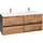 WELLTIME Waschbeckenunterschrank WELLTIME "Lucca", braun (eichefarben), B:120cm H:56cm T:47cm, Schränke, Waschbeckenunterschrank, Badmöbel, Waschtisch inkl. Waschbecken, Breite 120 cm