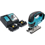 Makita DJV 180 RYX Akku Stichsäge 18 V 135 mm + 2x Akku 1,5 Ah + Ladegerät