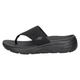 SKECHERS Damen Go Walk Arch Fit 2.0 Sandal Carrie, Black Textile, 39 EU