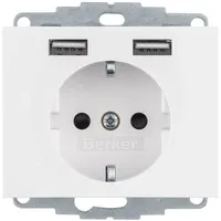 Berker USB-Steckdose 1 Weiß 1 St.