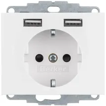 Berker USB-Steckdose 1 Weiß 1 St.