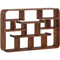 KADIMA DESIGN Wandregal 80 x 12 x 55 cm Braun