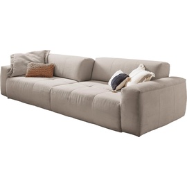 Candy 3C Candy Big-Sofa »Yoshy«, Zwei Sitztiefen durch verstellbare Rückenlehne, Bezug in Cord, grau