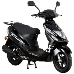 ALPHA MOTORS Mofa »CityLeader«, 50 cm3, Verbrauch: ca. 2,8 l/100 km - schwarz