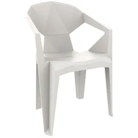 Resol Garbar Delta Sessel 57 x 60 x 105 cm weiß 4 St.