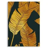Matabooks Notizbuch Golden Leaves A5 blanko farbig