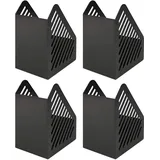 Helit Stehsammler A5 schwarz Packung mit 4 Stück