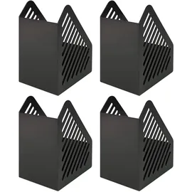 Helit Stehsammler A5 schwarz Packung mit 4 Stück