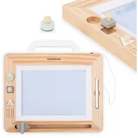 Mamabrum MAM208 Holz-Zeichentafel Set mit 3 Stempeln, & Löschfunktion