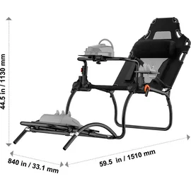 Vevor Rennlenkradständer Lenkradhalterung Schwarz PlayStation 4