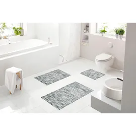GRUND Badteppich Leonie Grau 65 x 115 cm