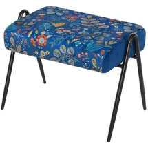 Hti-Living Hocker Polsterhocker 1 St. Blau
