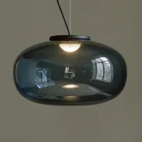 NEW WORKS Karl-Johan 1-flg. Ø40 cm smoked glass