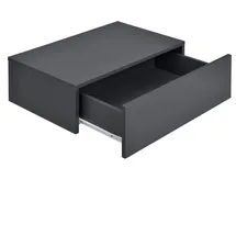 [en.casa] Wandregal Oslo 46 x 30 x 15 cm Dunkelgrau