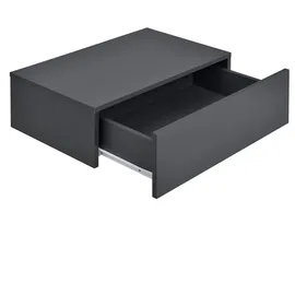 [en.casa] Wandregal Oslo 46 x 30 x 15 cm Dunkelgrau