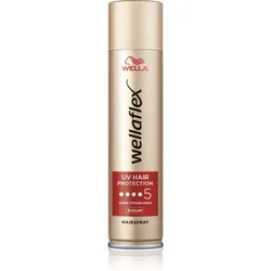 Wella Wellaflex UV Hair Protection Haarspray mit extra starkem Halt für thermische Umformung von Haaren 250 ml