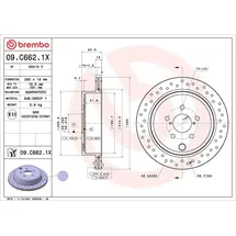 Brembo Bremsscheibe 09.C662.1X