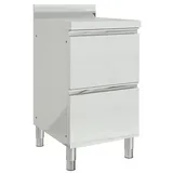 vidaXL Gastro-Küchenschrank mit 2 Schubladen 50 x 60 x 96 cm Edelstahl