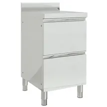 vidaXL Unterschrank Gastro-Küchenschrank 50 x 60 x 96 cm Silber