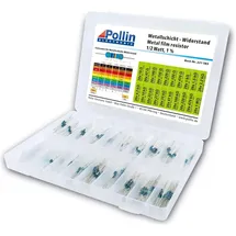Pollin Widerstands Sortiment Metallschicht 400 Stk., 0,5 W, 1%,