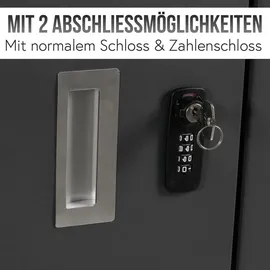 MCW Mülltonnenverkleidung E83 117 x 263 x 80 cm anthrazit