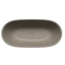 Kaldewei Meisterstück Oyo DUO Badewanne freistehend 1051-4034 205143530671 173 x 82 cm, mit Überlauf, warm grey 60