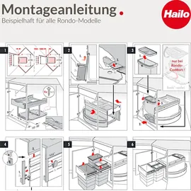 HAILO AS Rondo 34 l hellgrau