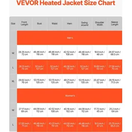 Vevor Beheizbare Jacke für Herren mit 7,4-V-Akku, Softshell-Elektroheizmantel, winddichte, leichte Oberbekleidung mit 6 Heizzonen & 3 Heizstufen für Wanderungen, Arbeiten im Freien, schwarz,L