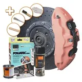 FoliaTec Bremssattellack Komplettset für 4 Bremssättel juicy peach