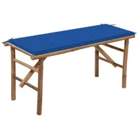 Furnicato Klappbare mit Auflage 118 cm Bambus